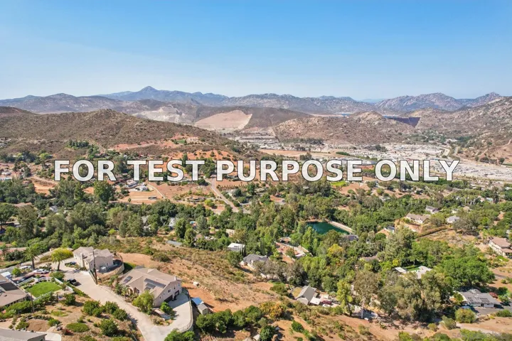 Demo/Test Data 11810 Hi Ridge Rd, Lakeside, CA 92040