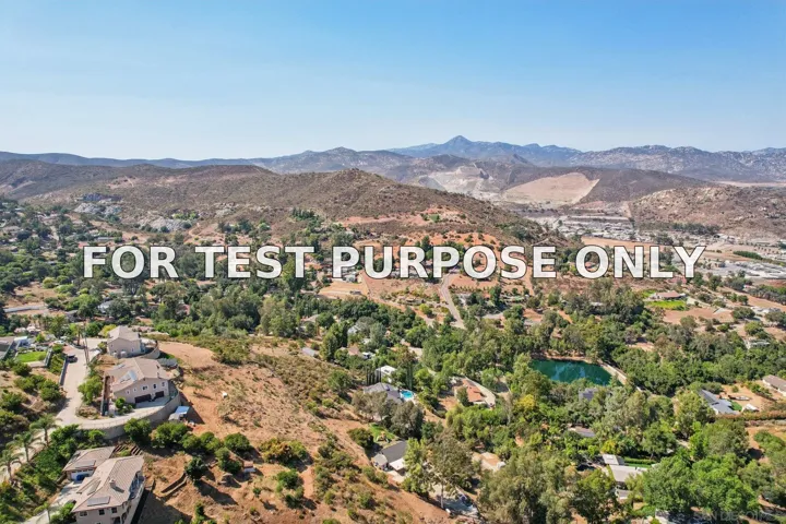 Demo/Test Data 11810 Hi Ridge Rd, Lakeside, CA 92040