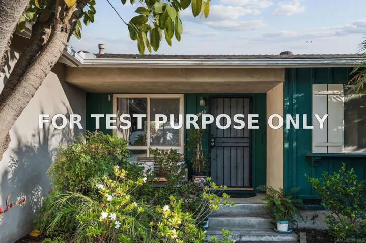 Demo/Test Data 8045 Laird St, La Mesa, CA 91942