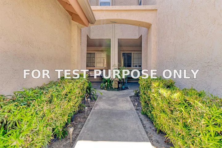 Demo/Test Data 984 Palm Valley Circle Unit D, Chula Vista, CA 91915