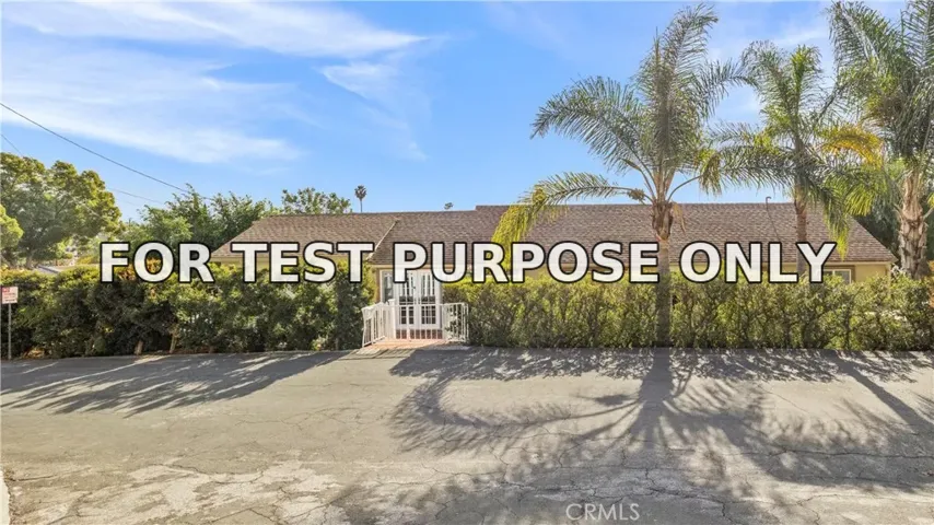 Demo/Test Data 5643 Panorama Drive, Whittier, CA 90601