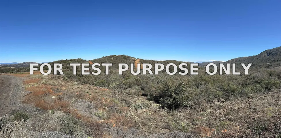 Demo/Test Data 0 Rancho Heights Rd Unit 0, Pala, CA 92059