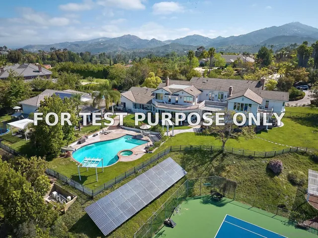 Demo/Test Data 13742 Paseo Valle Alto, Poway, CA 92064