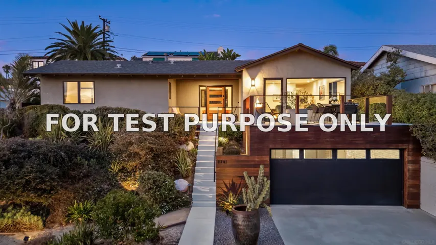 Demo/Test Data 5341 Linda Way, La Jolla, CA 92037