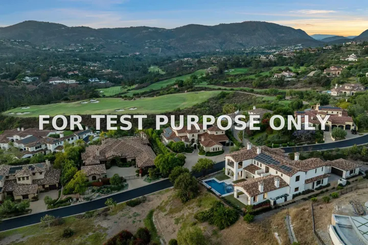 Demo/Test Data 7545 Top O The Morning, San Diego, CA 92127