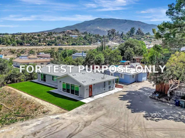 Demo/Test Data 1450-52 Rock Terrace, Alpine, CA 91901