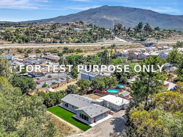 Demo/Test Data 1450-52 Rock Terrace, Alpine, CA 91901
