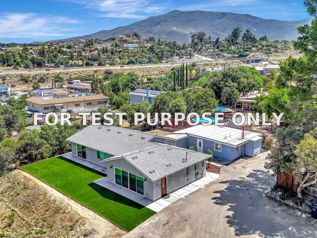 Demo/Test Data 1450-52 Rock Terrace, Alpine, CA 91901