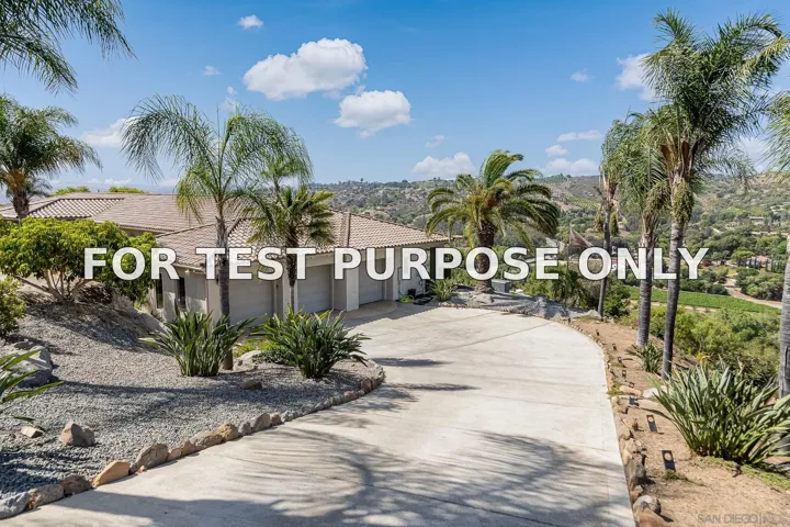 Demo/Test Data 30330 Via Maria Elena, Bonsall, CA 92003