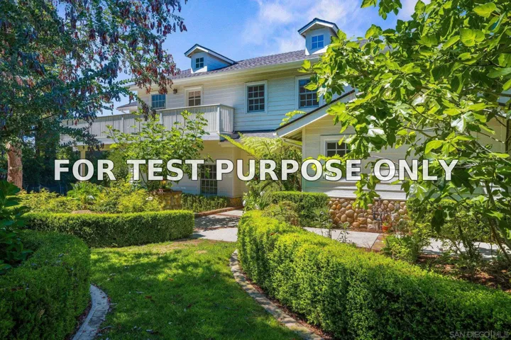 Demo/Test Data 3412 Buena Creek Rd, Vista, CA 92084