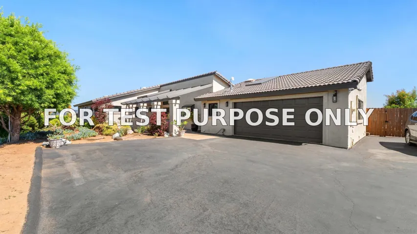 Demo/Test Data 5880 Redondo Dr, Bonsall, CA 92003