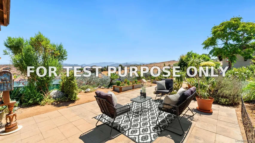 Demo/Test Data 5880 Redondo Dr, Bonsall, CA 92003