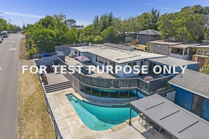 Demo/Test Data 6784 Alamo Way, La Mesa, CA 91942