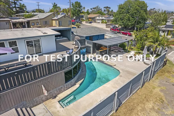 Demo/Test Data 6784 Alamo Way, La Mesa, CA 91942