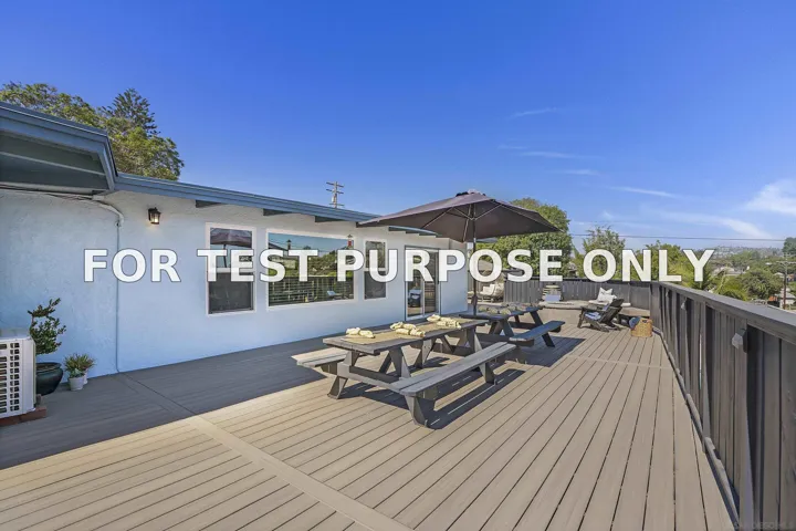 Demo/Test Data 6784 Alamo Way, La Mesa, CA 91942