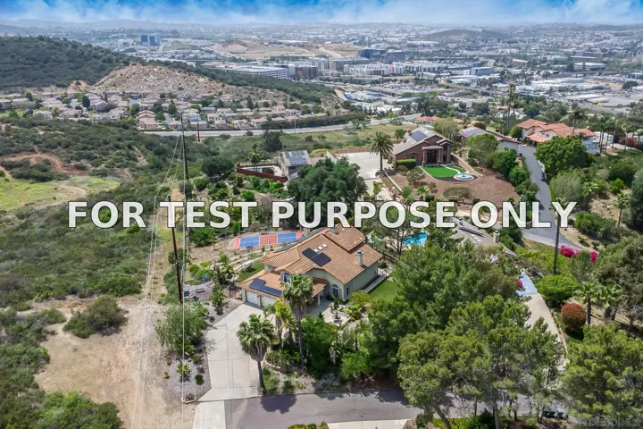 Demo/Test Data 457 Silver Shadow Dr, San Marcos, CA 92078