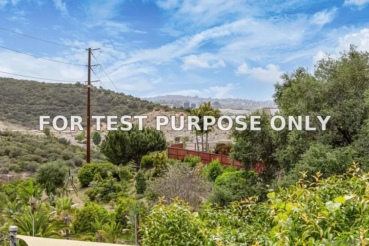 Demo/Test Data 457 Silver Shadow Dr, San Marcos, CA 92078