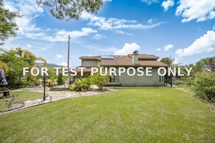 Demo/Test Data 457 Silver Shadow Dr, San Marcos, CA 92078