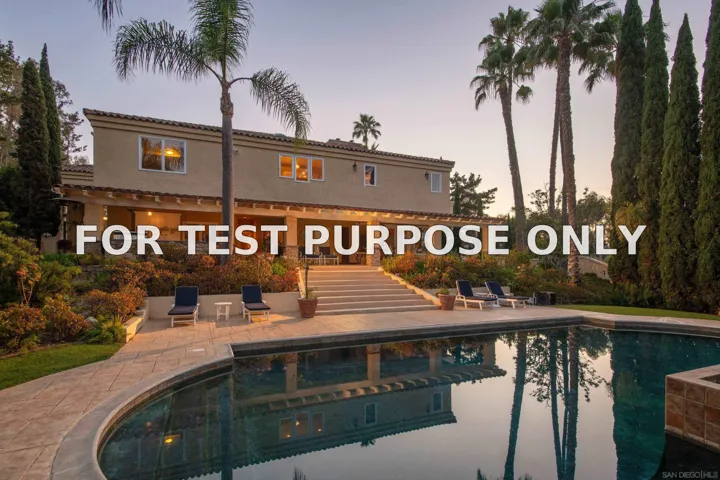 Demo/Test Data 459 Flores De Oro, Rancho Santa Fe, CA 92067