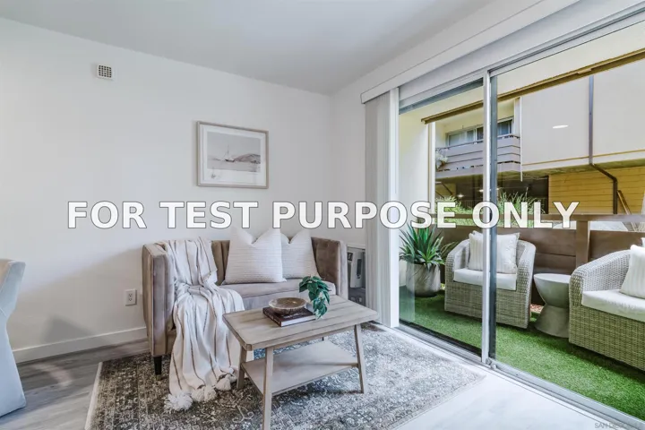 Demo/Test Data 1605 Hotel Circle S Unit B-102, San Diego, CA 92108