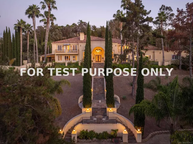 Demo/Test Data 459 Flores De Oro, Rancho Santa Fe, CA 92067