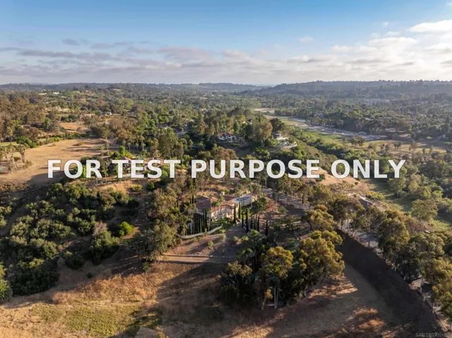 Demo/Test Data 459 Flores De Oro, Rancho Santa Fe, CA 92067