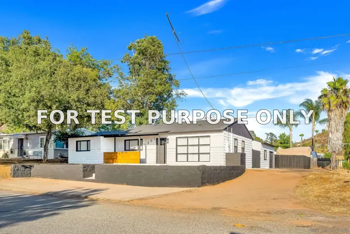 Demo/Test Data 1301 Clove St, El Cajon, CA 92021
