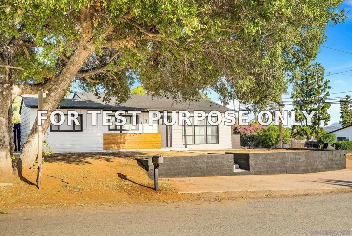 Demo/Test Data 1301 Clove St, El Cajon, CA 92021