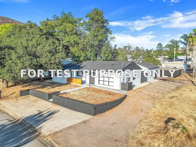 Demo/Test Data 1301 Clove St, El Cajon, CA 92021