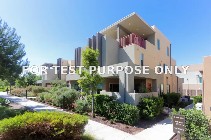 Demo/Test Data 126 Cadence, Irvine, CA 92618