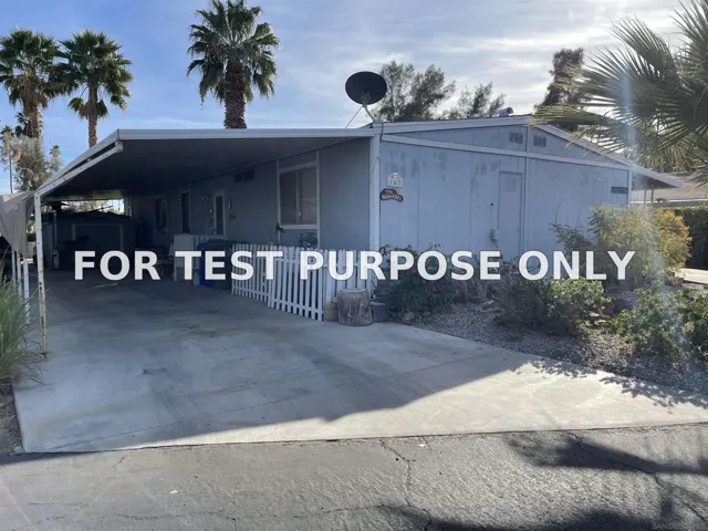 Demo/Test Data 1010 Palm Canyon Dr Unit 167, Borrego Springs, CA 92004