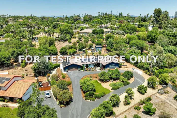 Demo/Test Data 660 Via Rancho Pkwy, Escondido, CA 92029