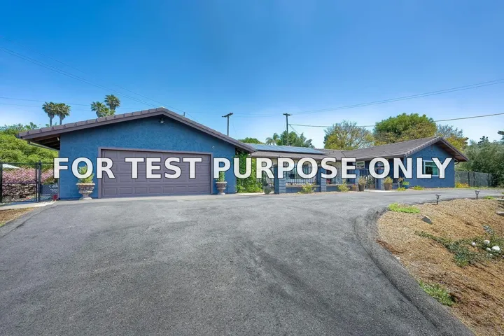 Demo/Test Data 660 Via Rancho Pkwy, Escondido, CA 92029
