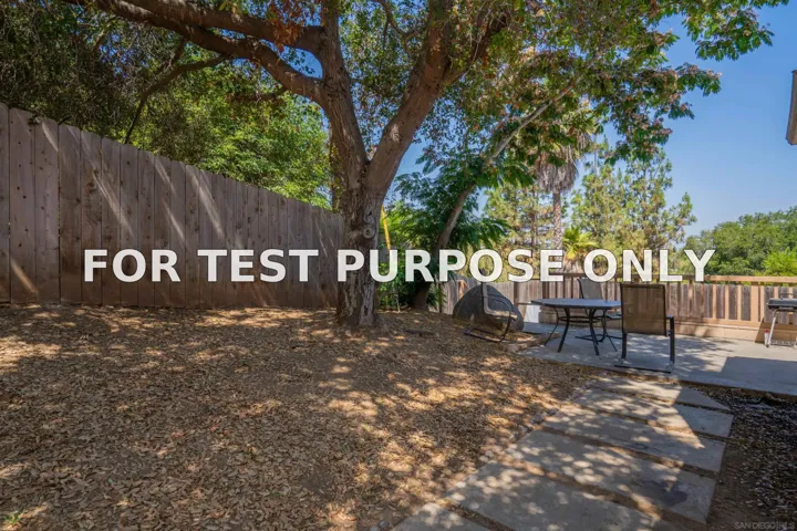 Demo/Test Data 1116 Circle Dr, Escondido, CA 92025