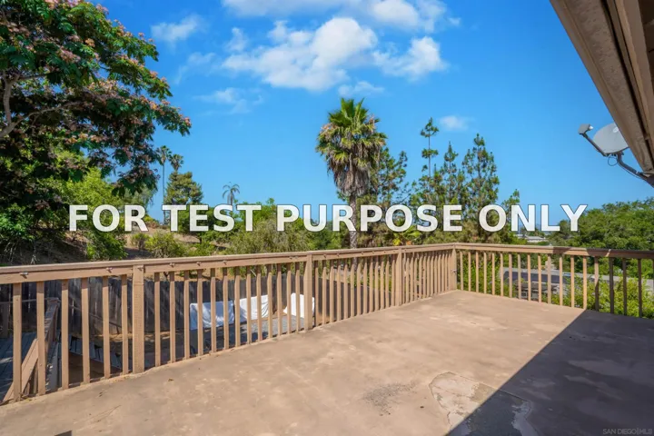 Demo/Test Data 1116 Circle Dr, Escondido, CA 92025