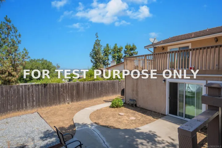 Demo/Test Data 1116 Circle Dr, Escondido, CA 92025