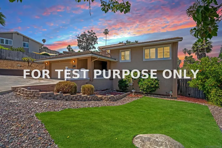 Demo/Test Data 1116 Circle Dr, Escondido, CA 92025