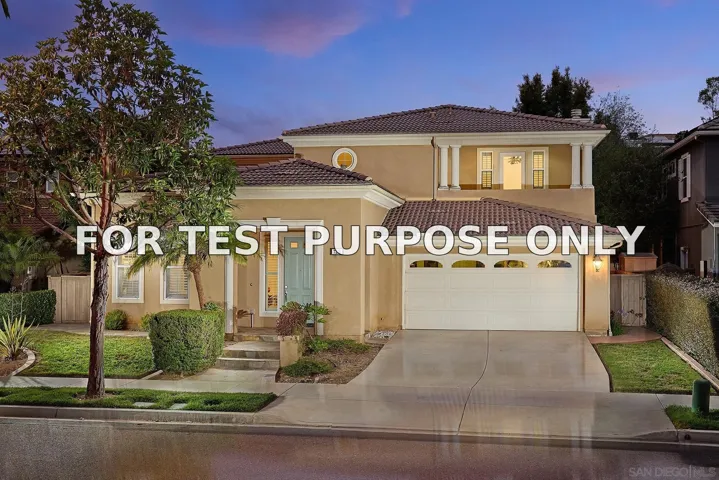 Demo/Test Data 7319 Paseo Capuchina, Carlsbad, CA 92009