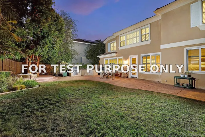 Demo/Test Data 7319 Paseo Capuchina, Carlsbad, CA 92009