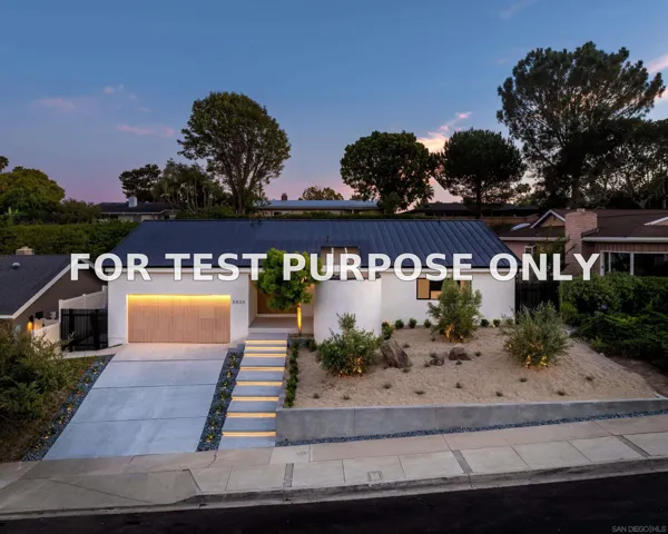Demo/Test Data 5826 Soledad Mountain Rd, La Jolla, CA 92037