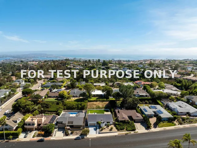 Demo/Test Data 5826 Soledad Mountain Rd, La Jolla, CA 92037