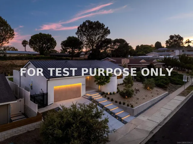 Demo/Test Data 5826 Soledad Mountain Rd, La Jolla, CA 92037