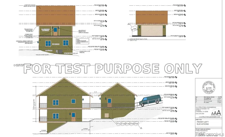 Demo/Test Data 2716 Payson Dr Unit 0, Julian, CA 92036