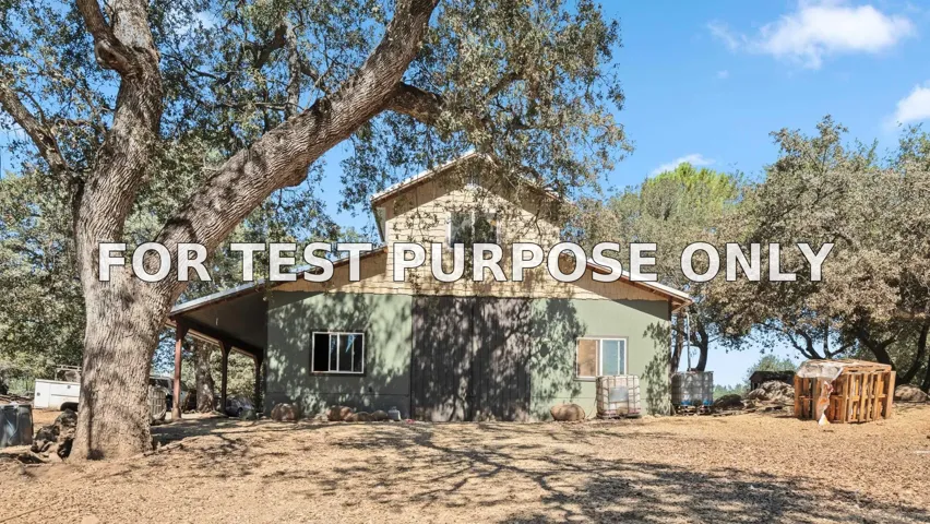 Demo/Test Data 25218 Black Canyon Rd, Santa Ysabel, CA 92070