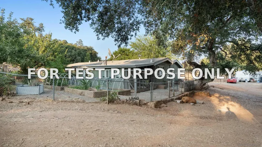 Demo/Test Data 25218 Black Canyon Rd, Santa Ysabel, CA 92070