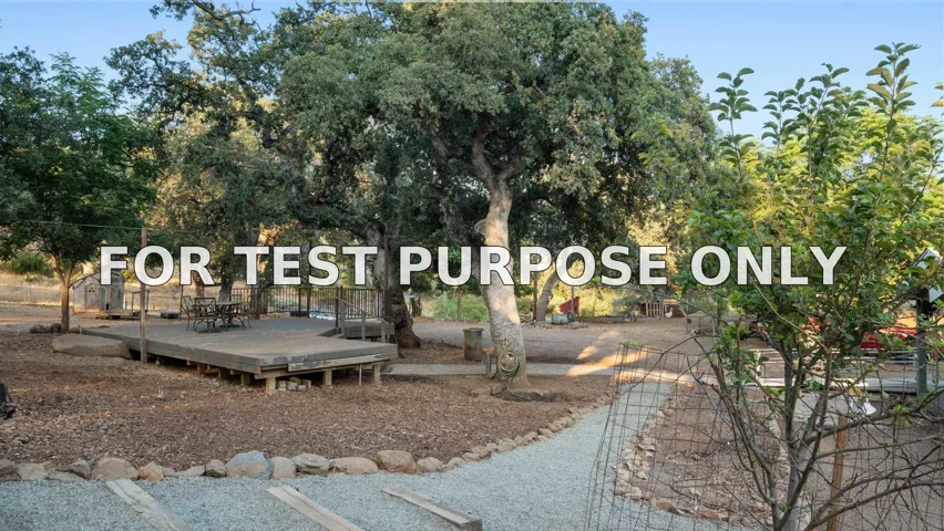 Demo/Test Data 25218 Black Canyon Rd, Santa Ysabel, CA 92070