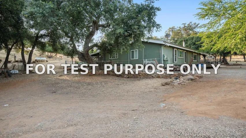 Demo/Test Data 25218 Black Canyon Rd, Santa Ysabel, CA 92070