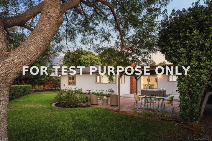 Demo/Test Data 5161 Dorman Dr, San Diego, CA 92115