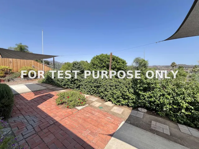 Demo/Test Data 13343 Tarascan, Poway, CA 92064