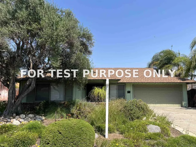 Demo/Test Data 13343 Tarascan, Poway, CA 92064